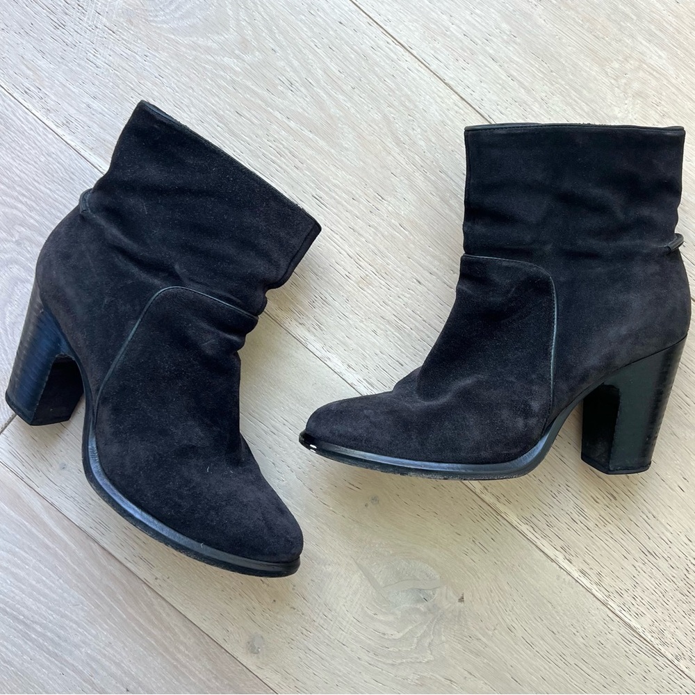 rag & bone Grayson Black Suede Ankle Boots